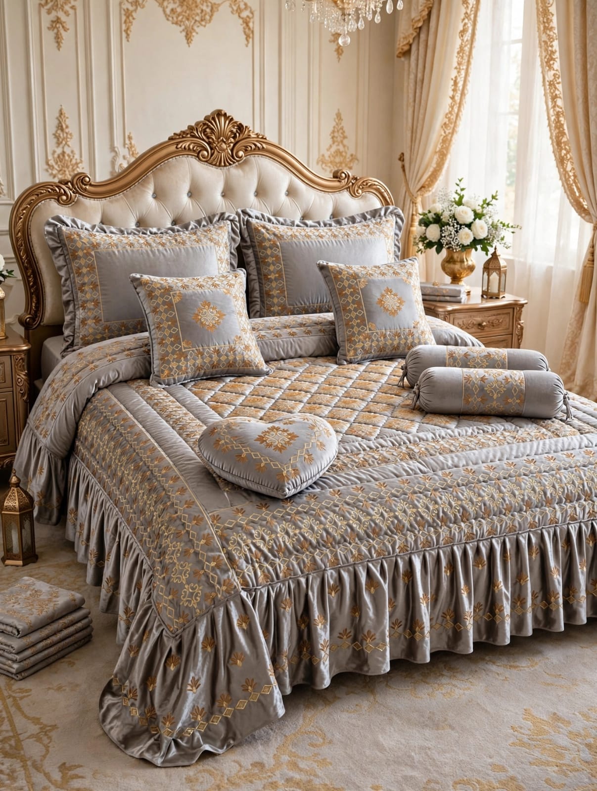 Royal Red Dulhan Set - Shahi Bridal Razai Set + FREE Gift Pack