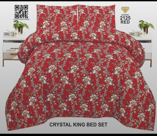 Premium Bed Sheet – Crystal Fabric-4 piece For Wedding